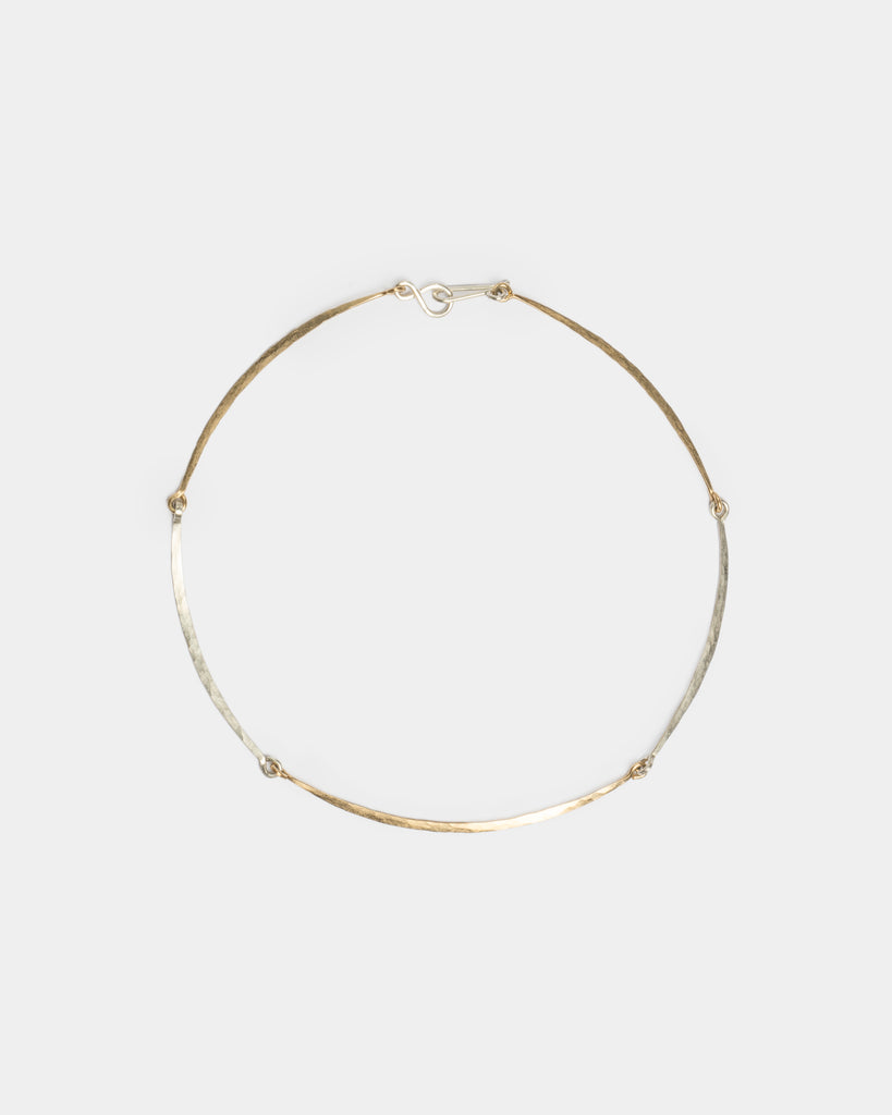 14k & Sterling Rudimentary Collar
