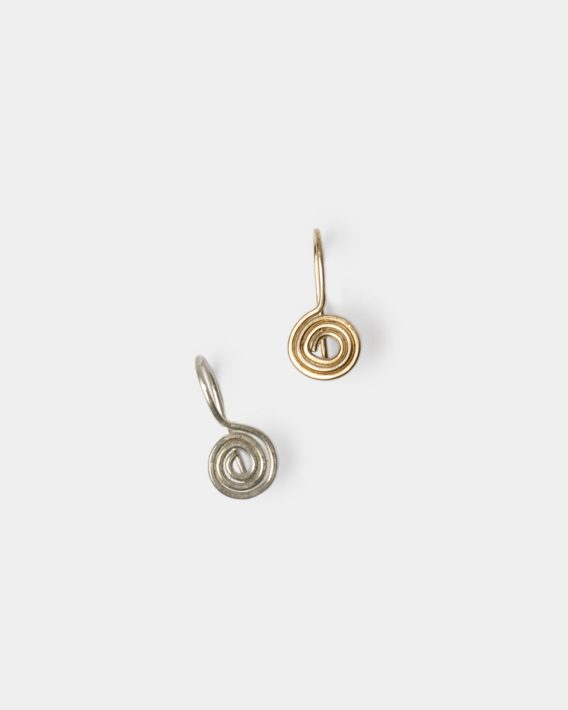 14k & Sterling Drop Earrings