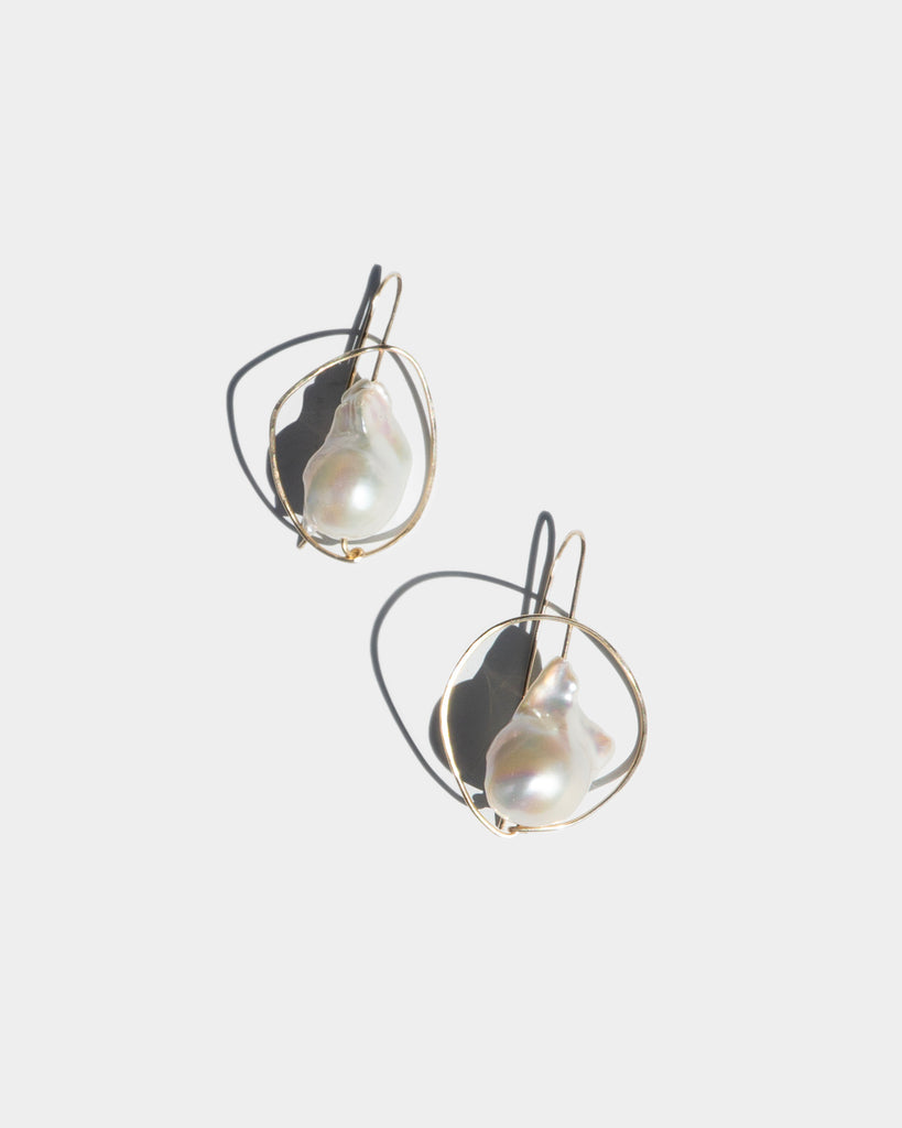 Pearl Orbit Earrings