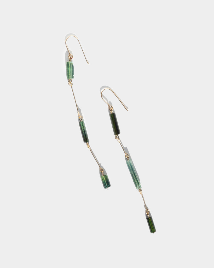 14k Genévrier Bone Chain Earrings
