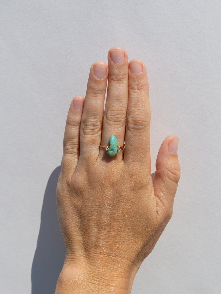 Turquoise Bead Rings