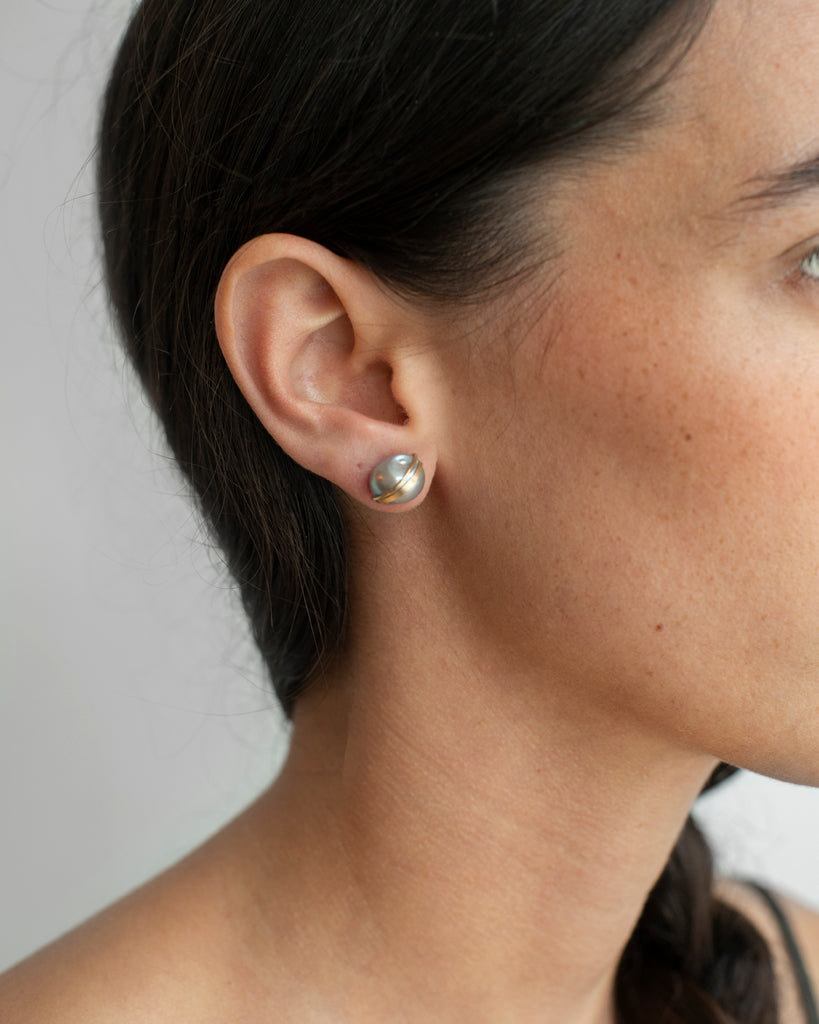 Grande Baroque Pearl Studs