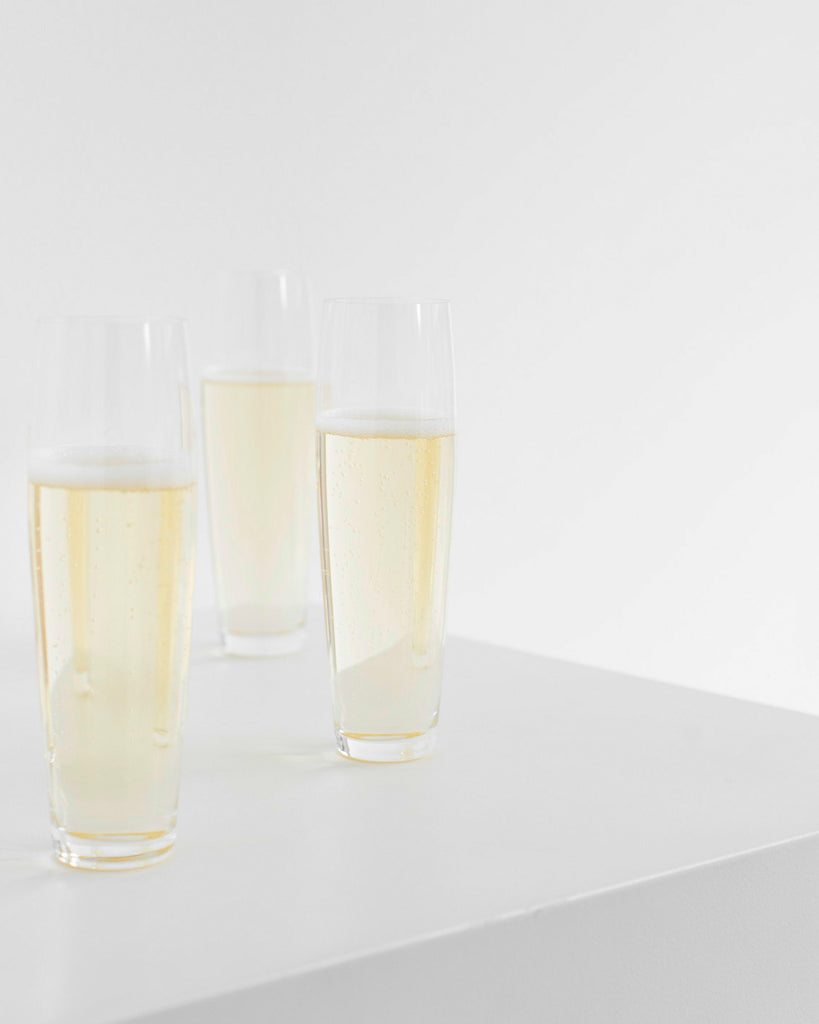 Deborah Ehrlich - Curved Crystal Champagne Glass