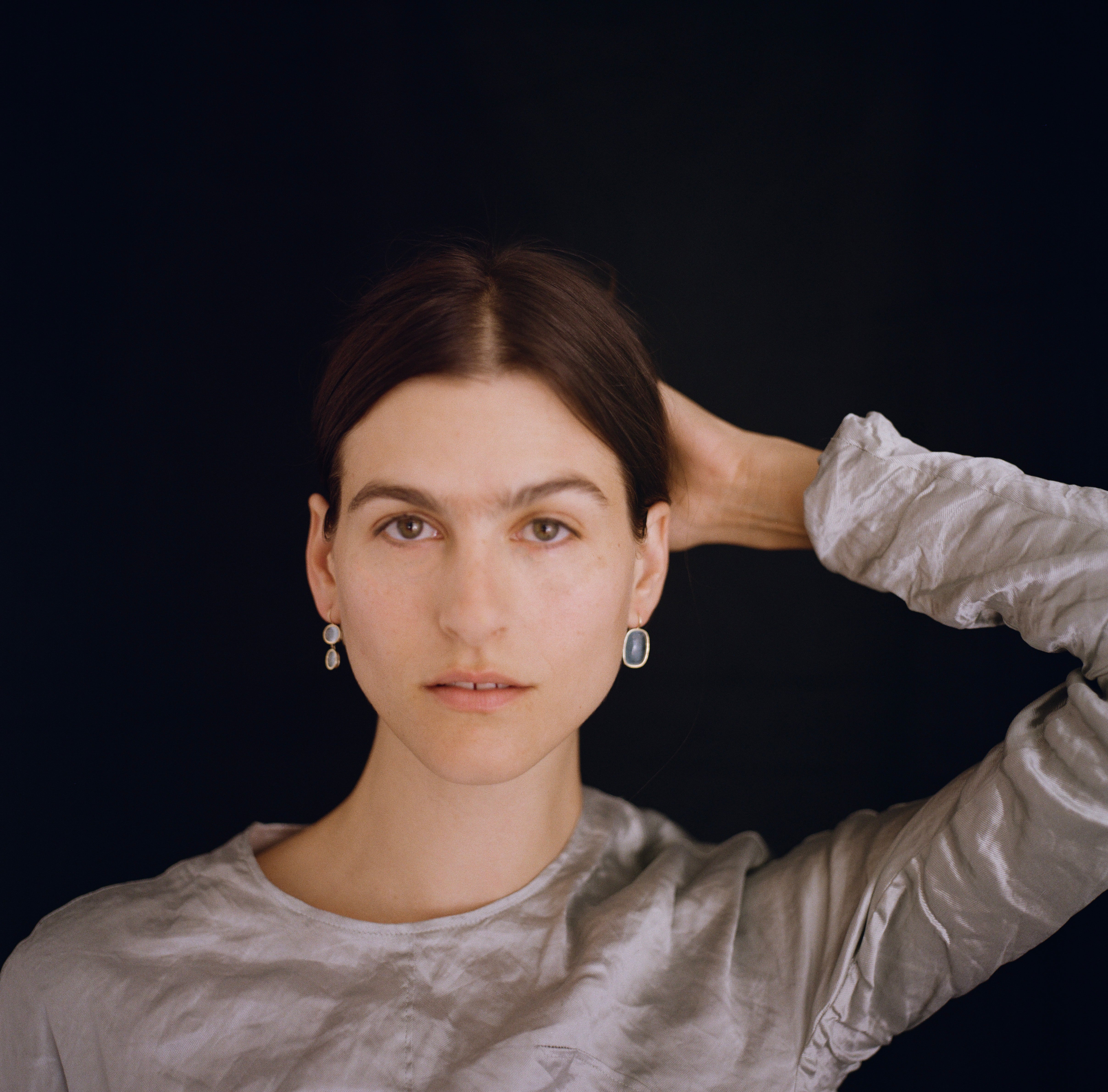 14k Asymmetry Wins Drop Earrings
