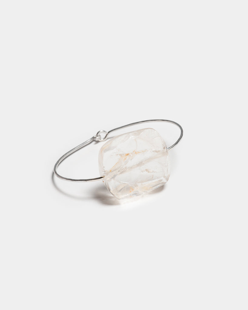 Crystal Quartz Cuff Bracelet