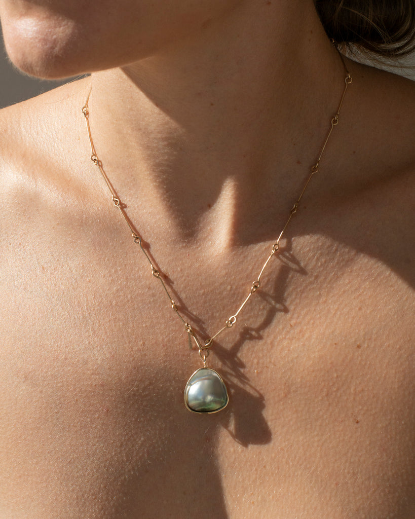 14k Mabé Pearl Pendant
