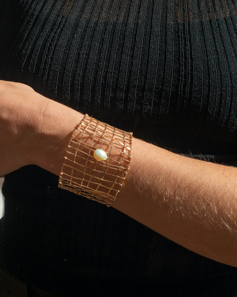 Basketweave Cuff Bracelet