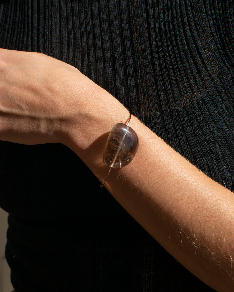 Smokey Quartz Cuff Bracelet