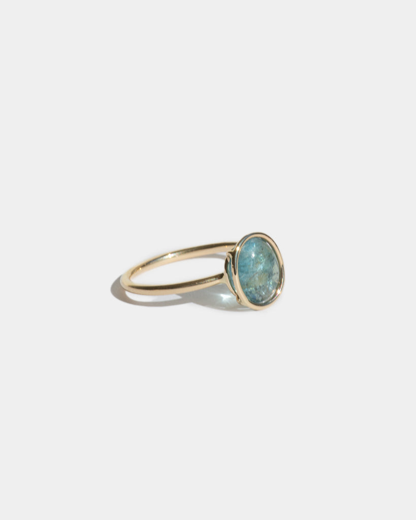 14k Small Waves Ring