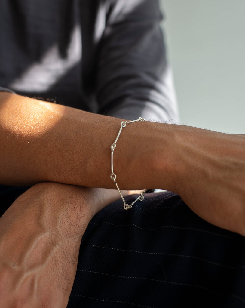 Sterling Bone Chain Bracelet