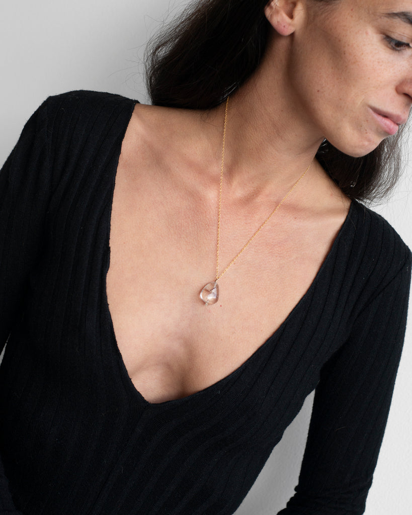 Quartz Drop Necklace