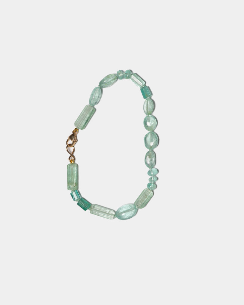 14k Emerald Layering Bracelet
