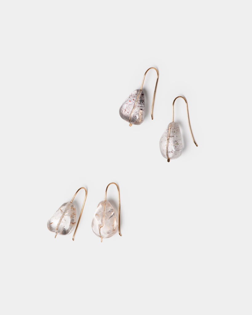 Quartz Drop Earrings