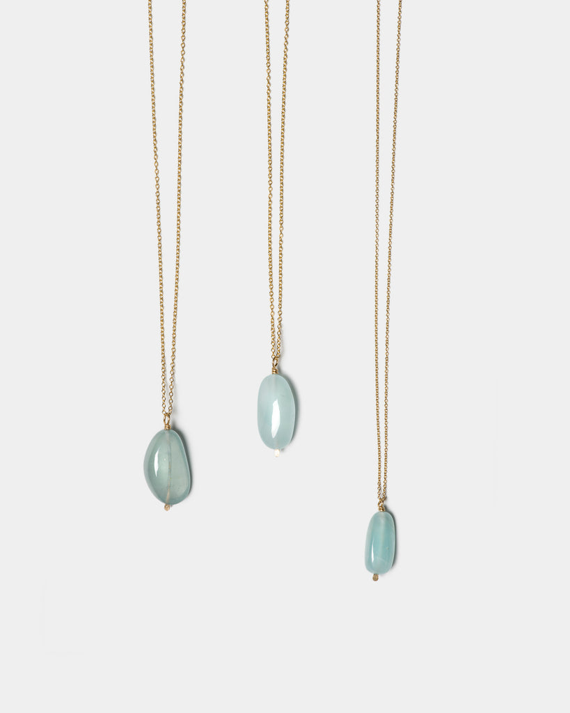 Aquamarine Drop Necklace
