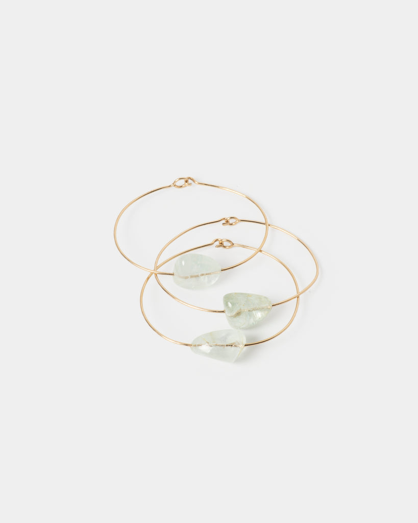 Ice Aquamarine Cuff Bracelet