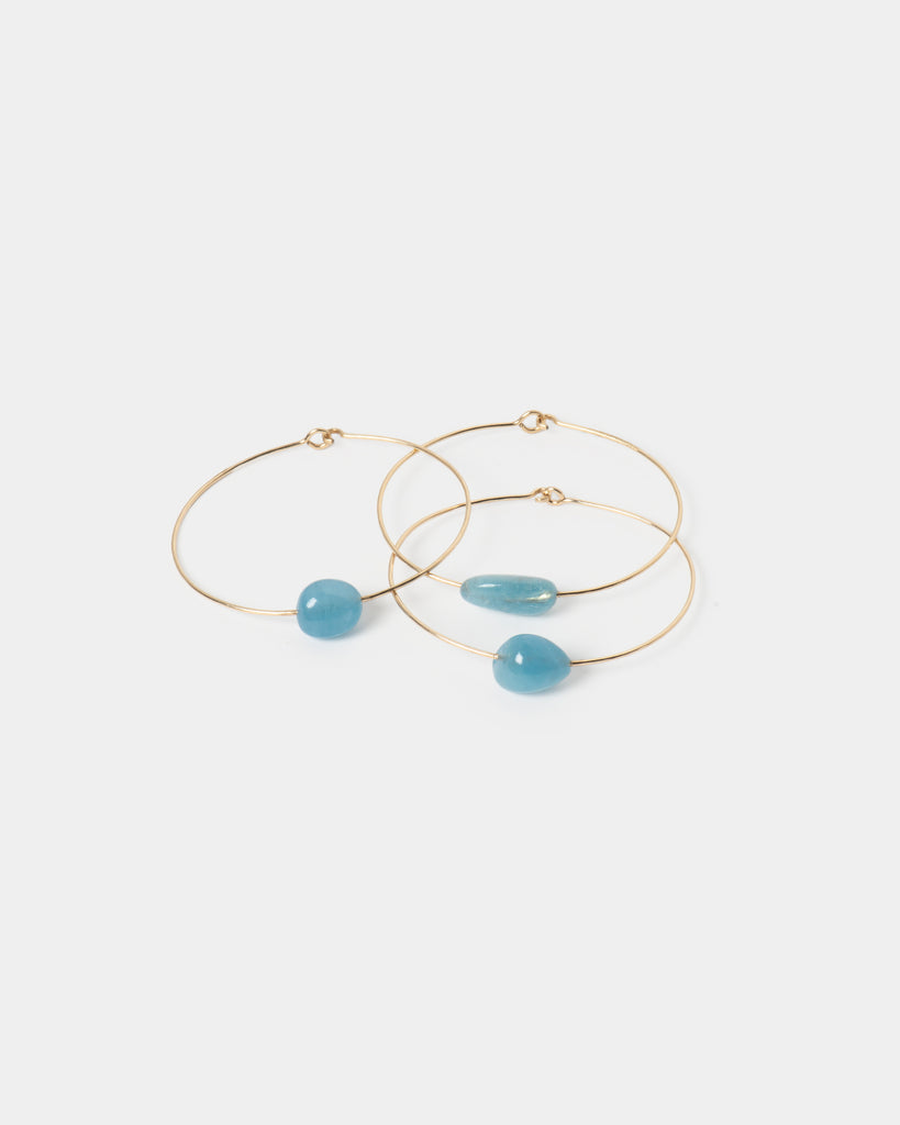 Sky Aquamarine Cuff Bracelet