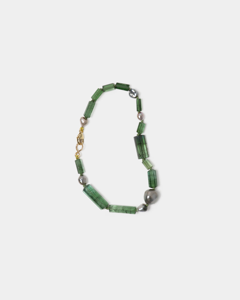 14k Dusted Pines Layering Bracelet