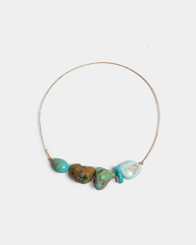 Green Talisman Crescent Collar