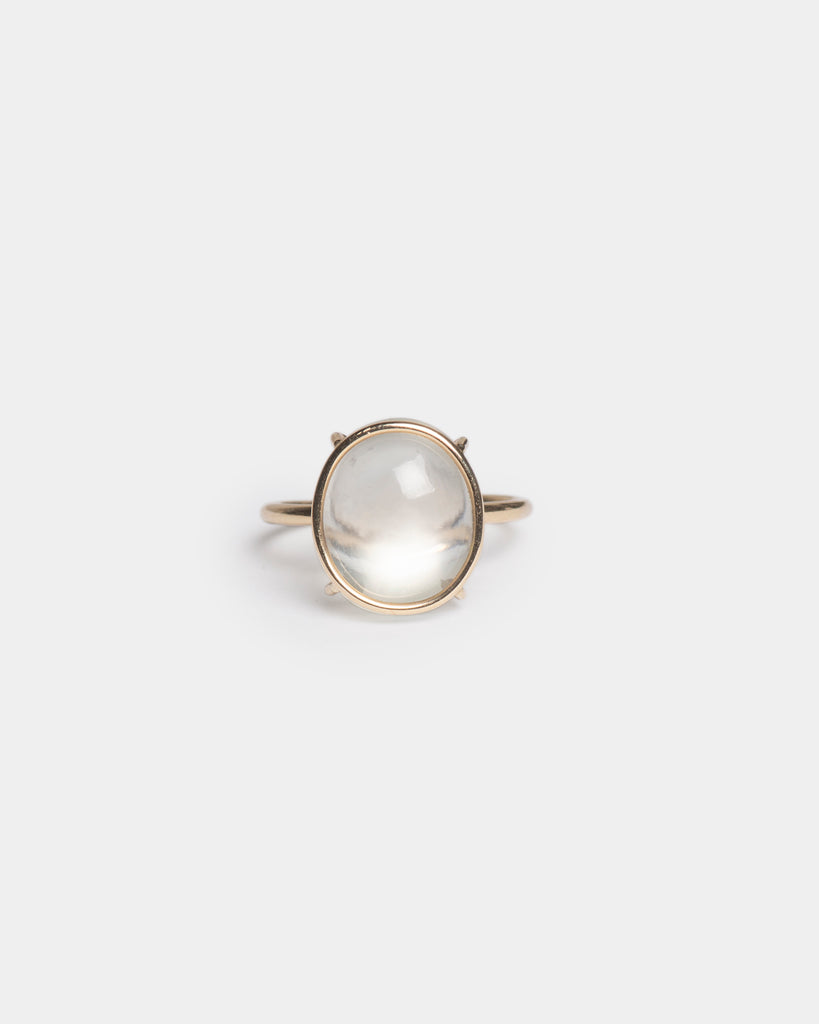 14k Ceylon Moonstone Floating Ring