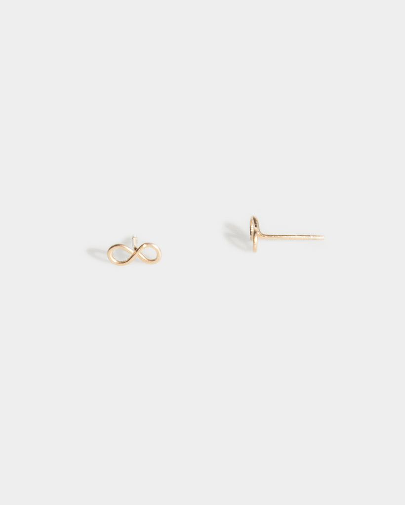 14k Infinity Studs