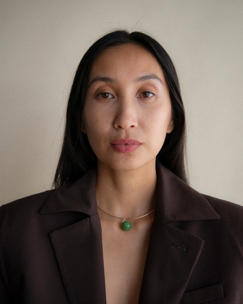 Chrysoprase Pendulum Collar