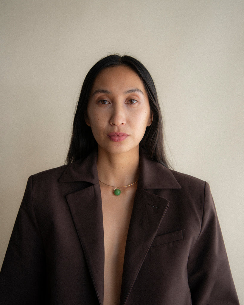 Chrysoprase Pendulum Collar