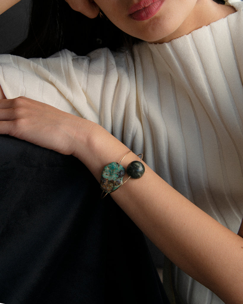 Ocean Jasper Cuff Bracelet