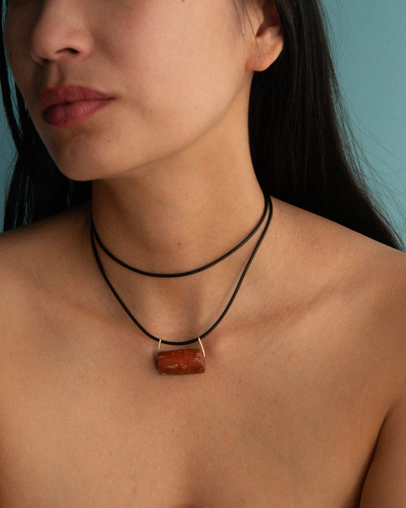 Jasper Cord Necklace