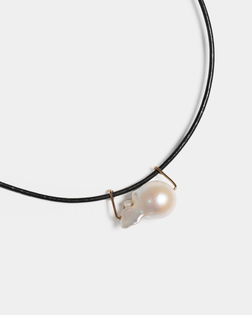 Baroque Pearl Cord Necklace