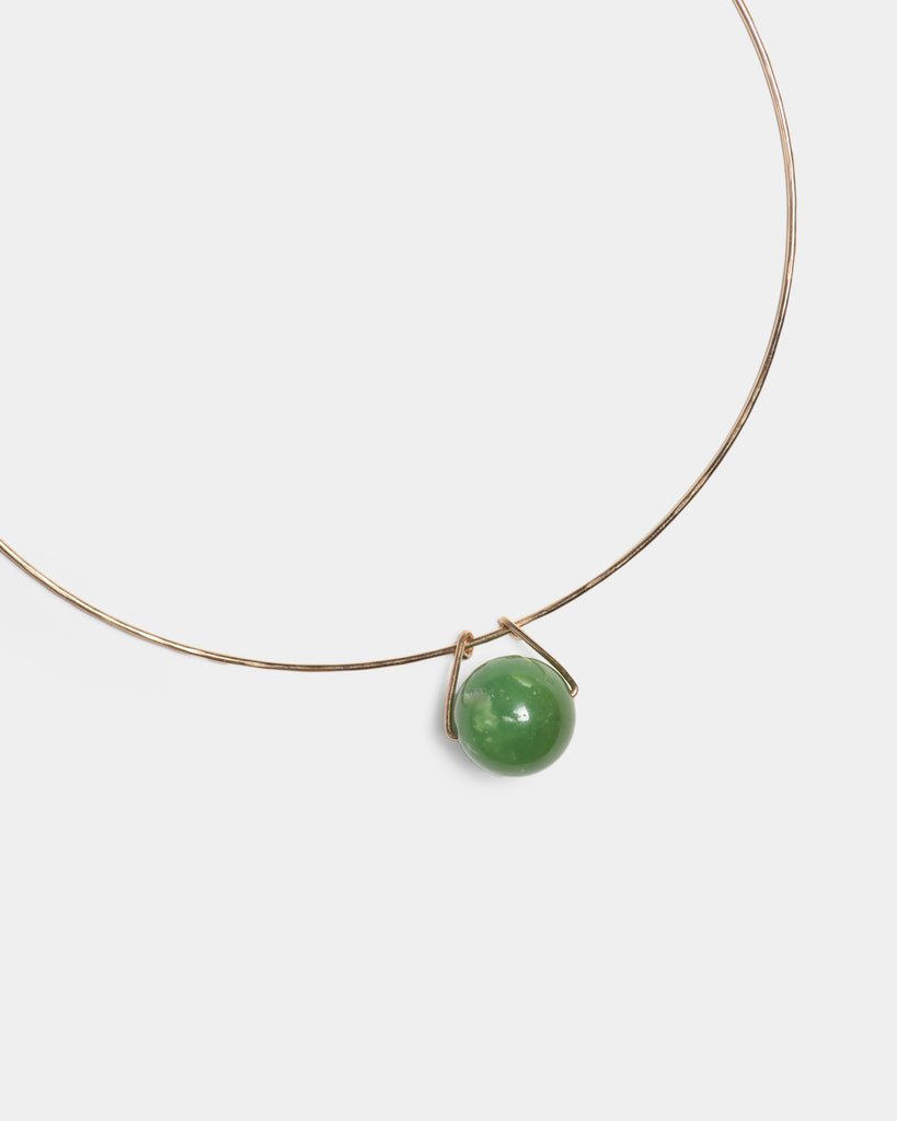 Chrysoprase Pendulum Collar