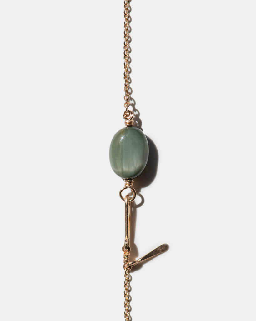 14k Cat's Eye Alexandrite Chain Necklace