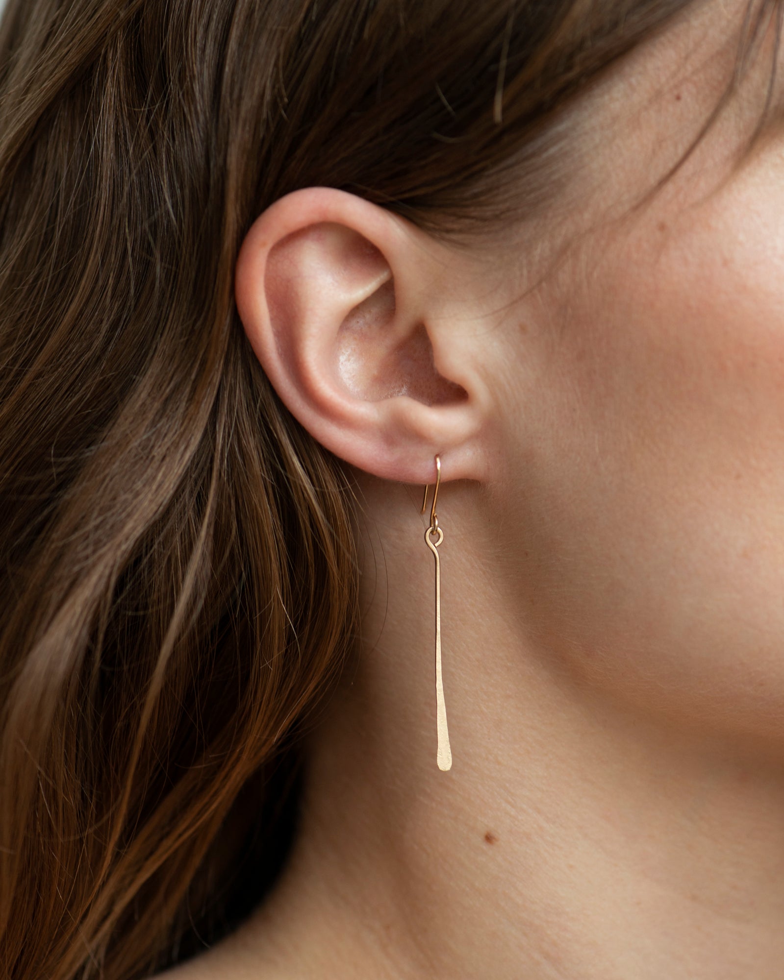 14k Single Fringe Earrings