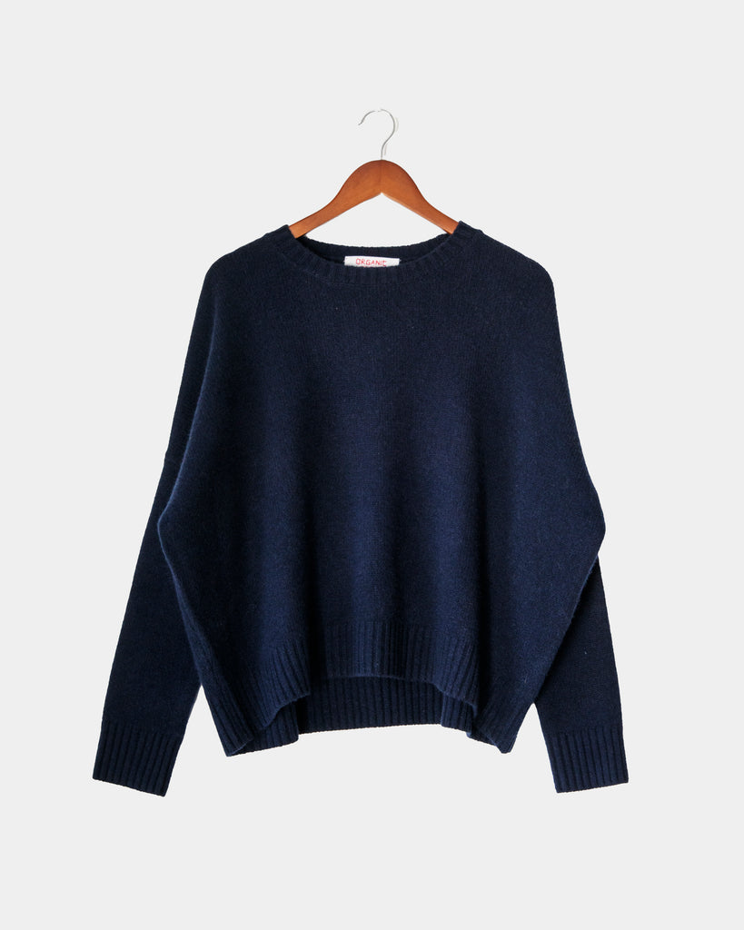 Organic by John Patrick - Wide Pullover in Dark Navy