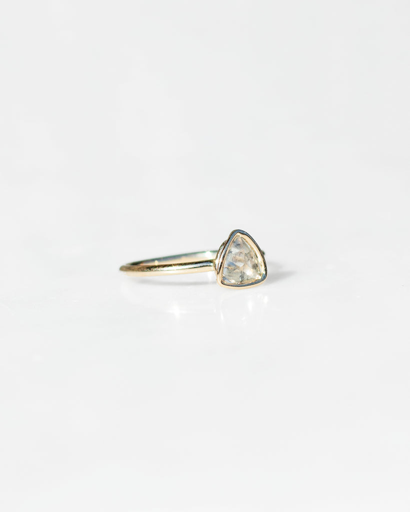 14k Diamond Macle Floating Ring