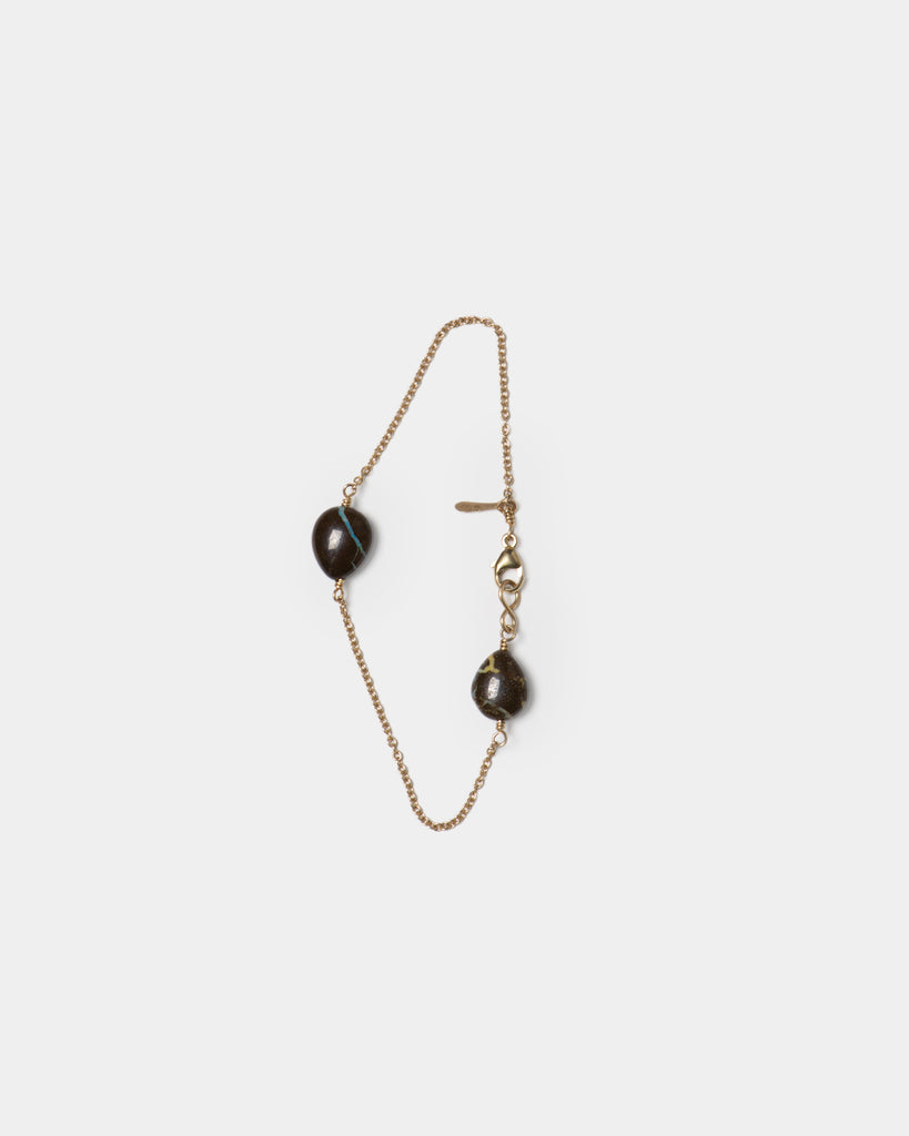 14k Boulder Opal Chain Bracelet