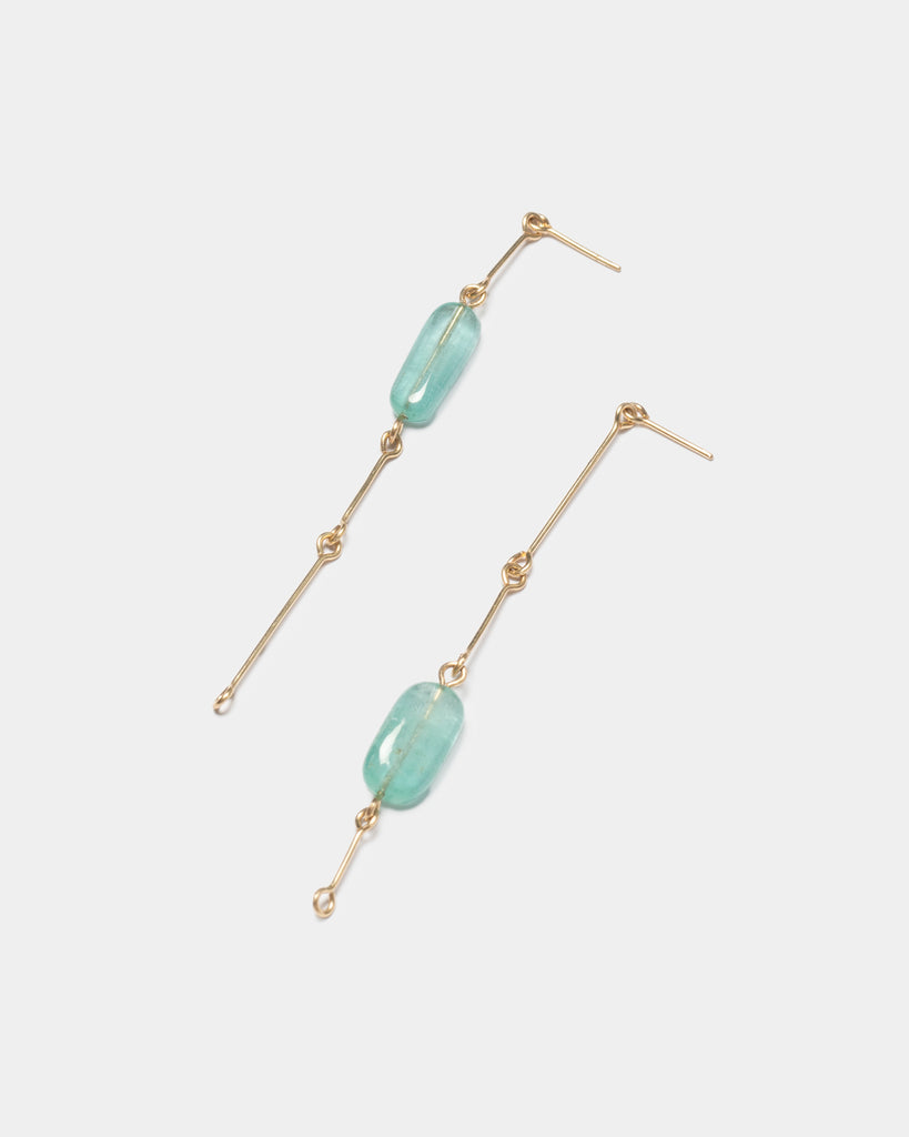 14k Chrysalis Bone Chain Earrings