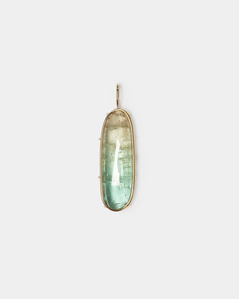 14k Bicolor Tourmaline Floating Pendant