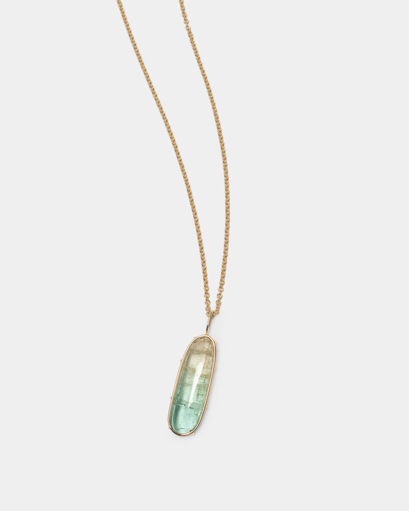 14k Bicolor Tourmaline Floating Pendant