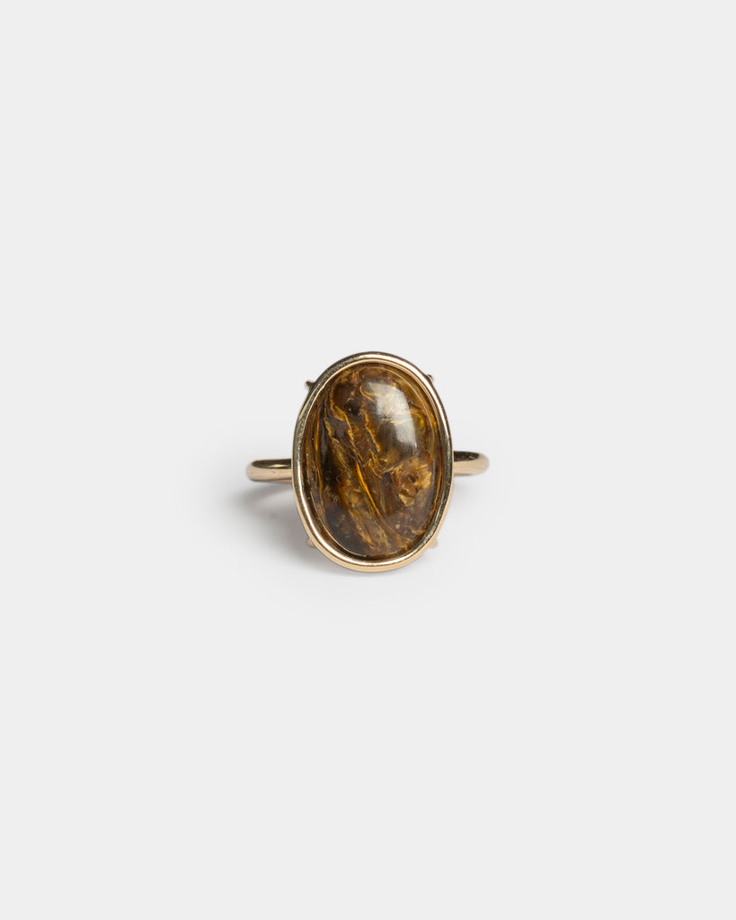 14k Faux Bois Floating Ring