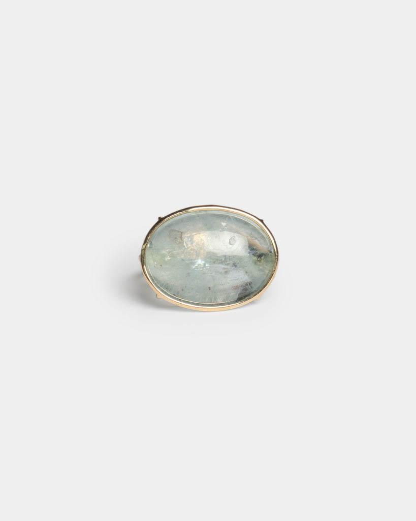 14k East West Flickering Blue Floating Ring
