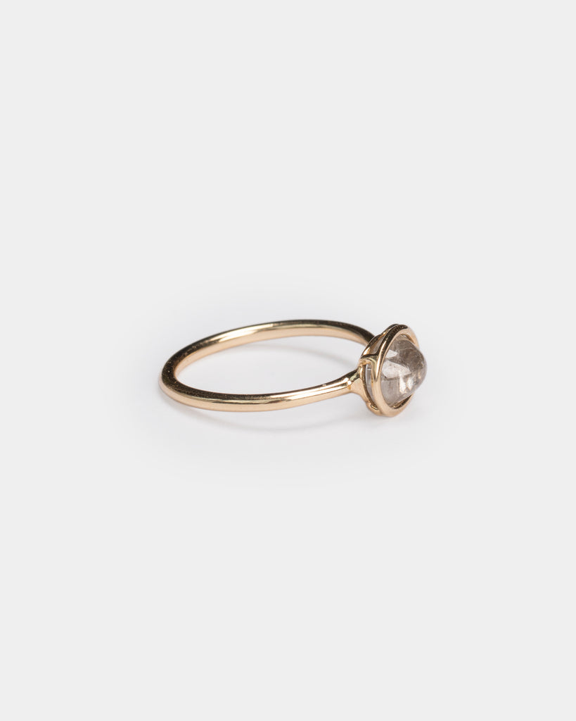 14k East West Icy Cabochon Diamond Ring