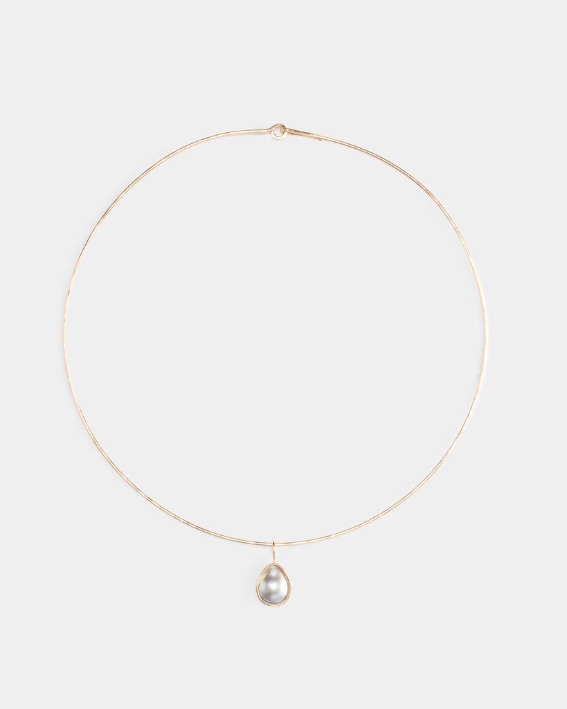 14k Petite Mabé Pearl Pendant