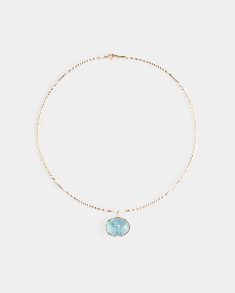 14k Bluest Eye Floating Pendant