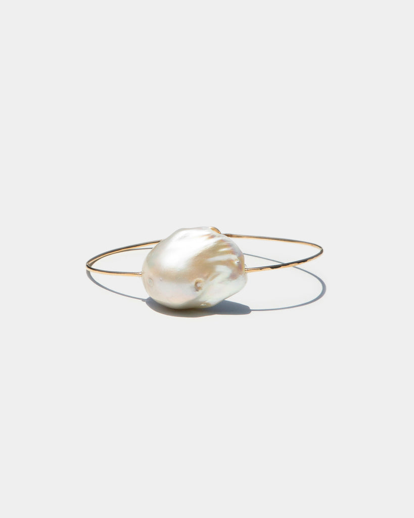 Giant Baroque Pearl Cuff Bracelet