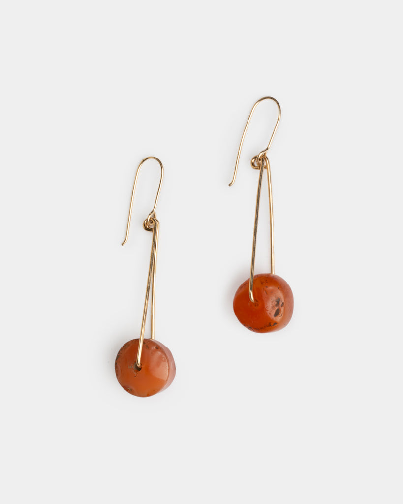 Carnelian Pendulum Earrings