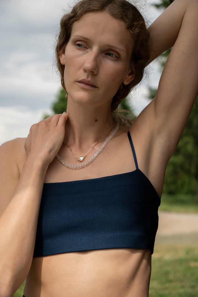 14k Moonstone Layering Necklace