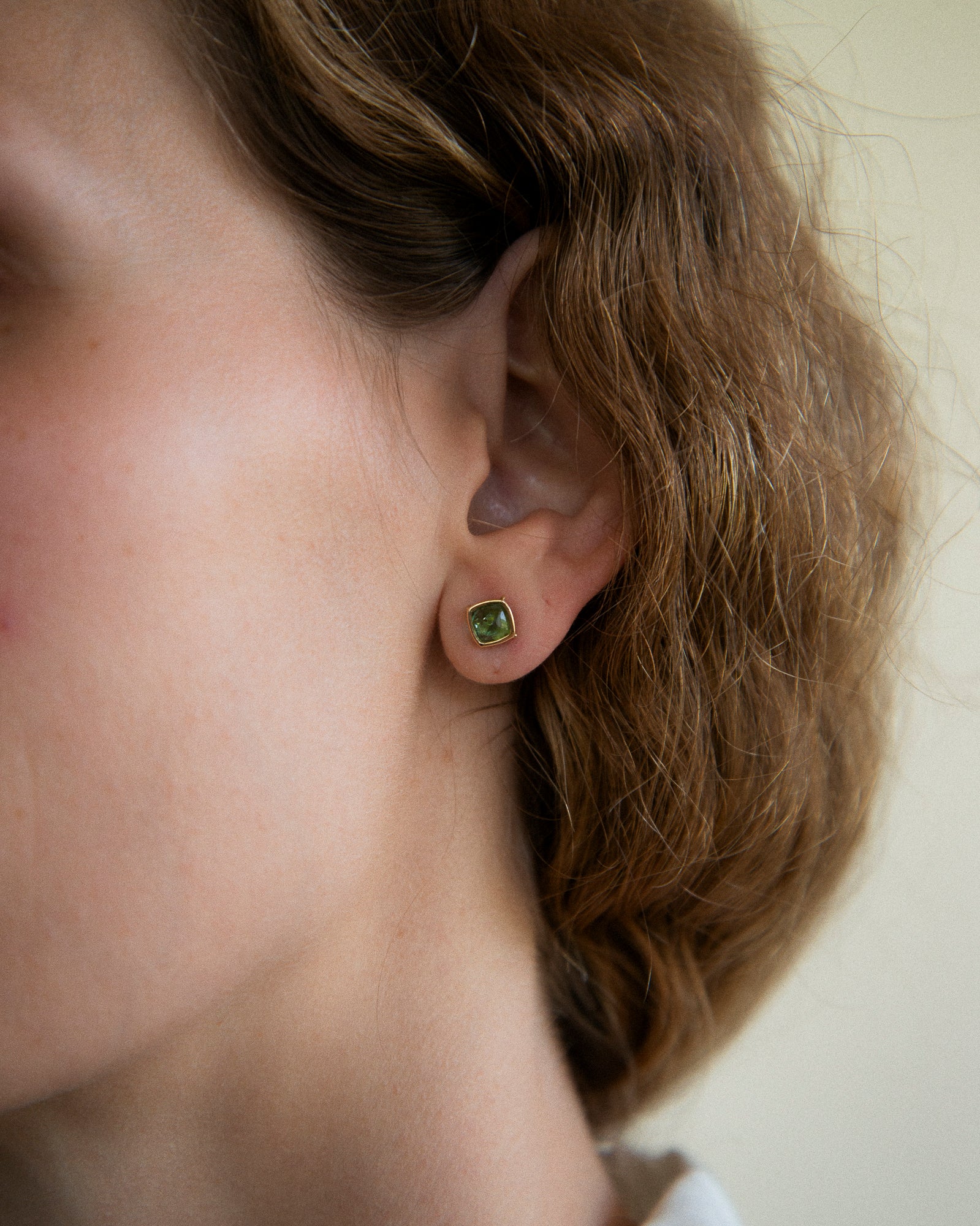 14k Grassy Sugarloaf Studs