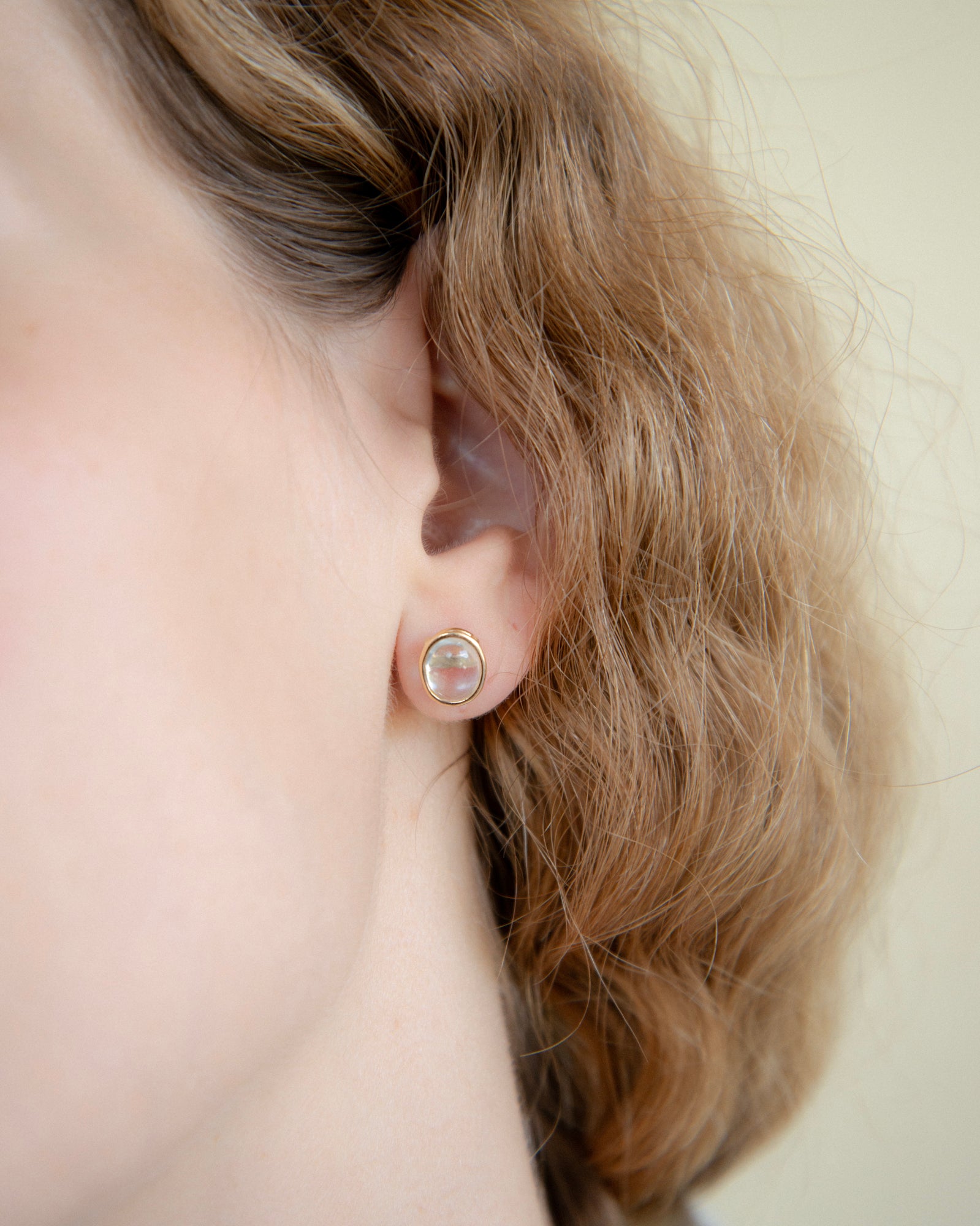 14k Palest Sky Floating Studs