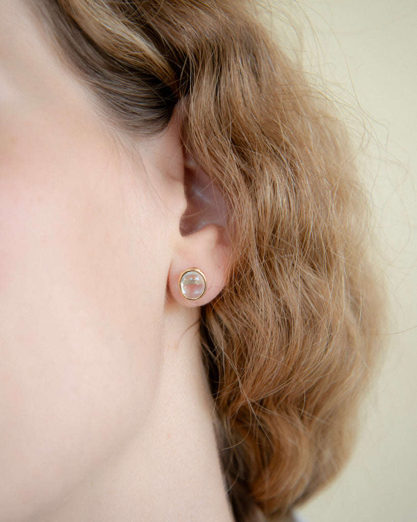 14k Palest Sky Floating Studs