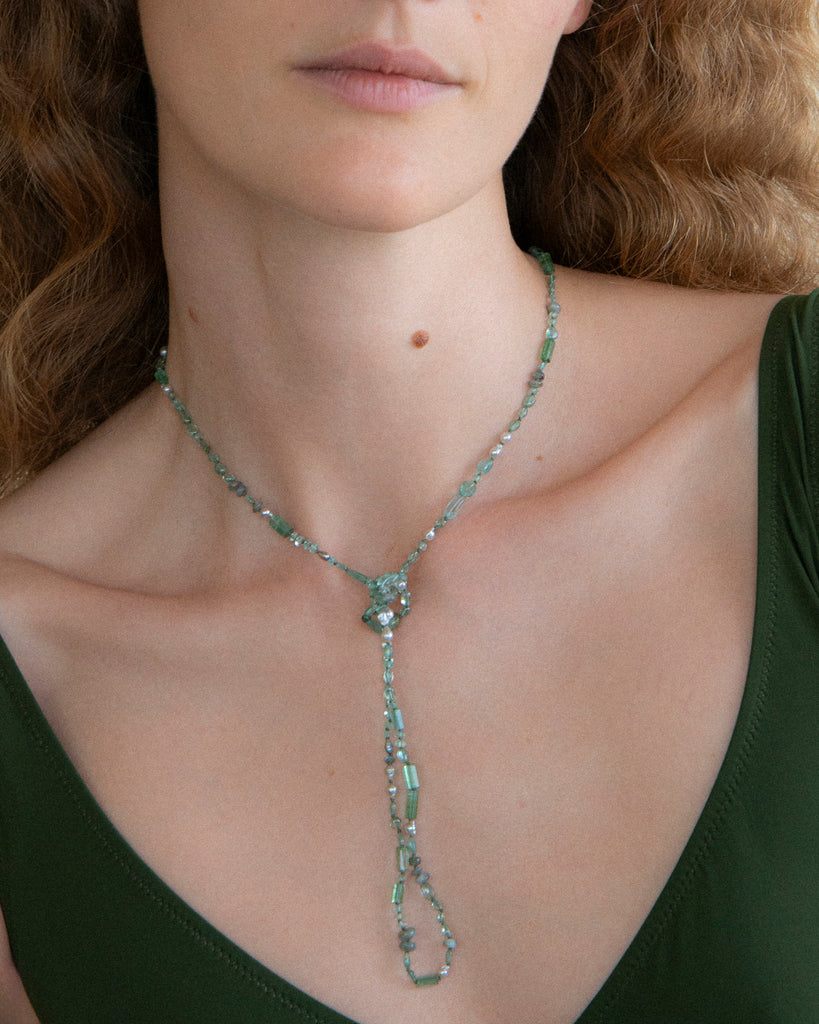 14k Meandering Layering Necklace